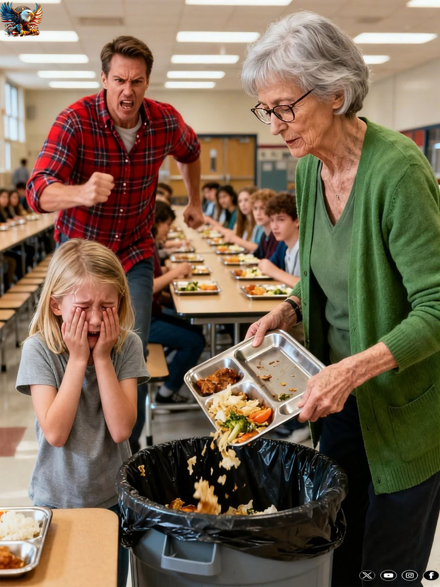 I stopped in front of my six-year-old daughter’s school to give her a surprise, but I froze when I saw her teacher throw her lunch in the trash and scream: “You don’t deserve to eat” — she had no idea who I actually was.
