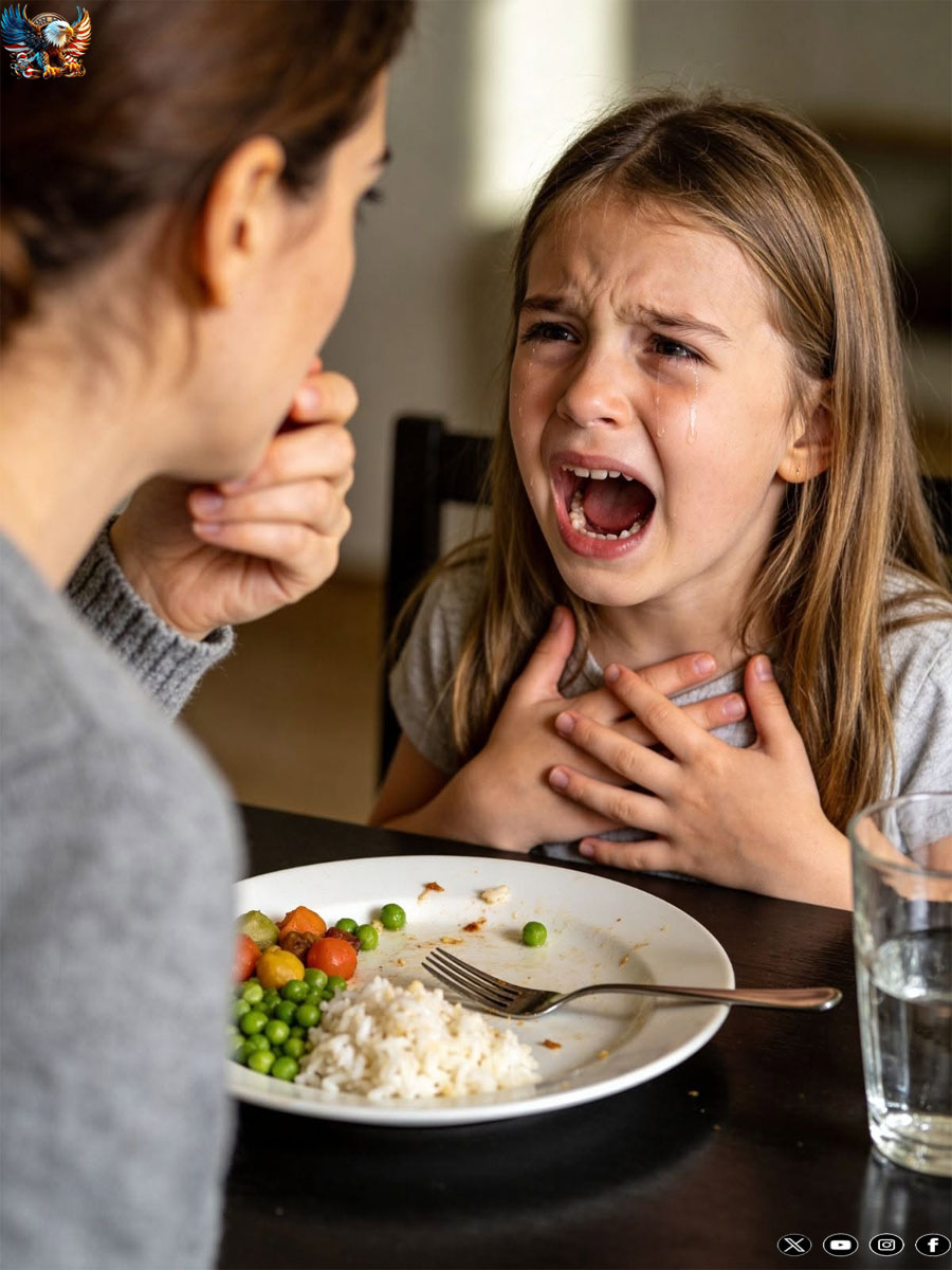 Since she moved in with us, my husband’s five-year-old daughter barely touched her food