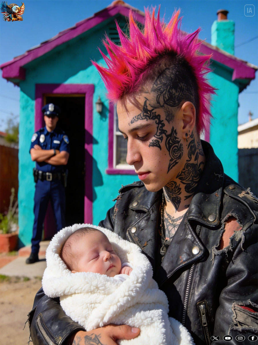 My 16-year-old punk son rescued a newborn baby from the cold; the next day, a policeman appeared at our door.