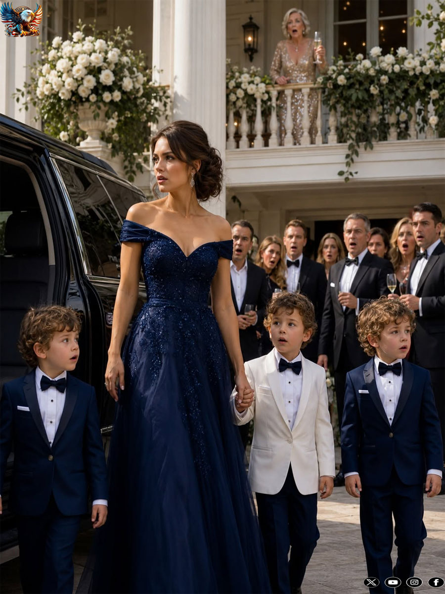 I Took My 5-Year-Old Triplets to My Millionaire Ex-Husband’s Wedding… And The Second His Family Saw Them, The Whole Mansion Went De@d Silent.