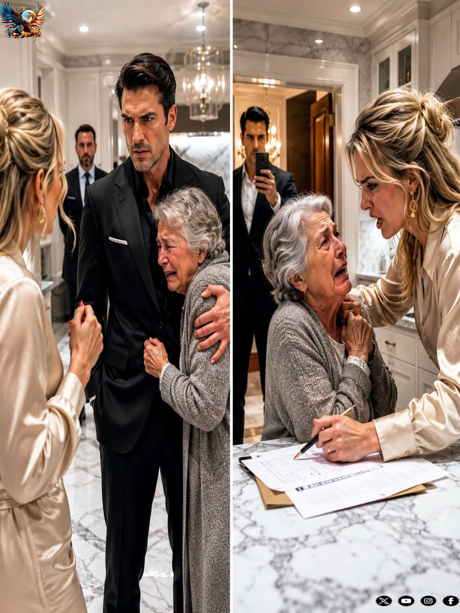 On the left: the woman I was about to marry, revealing her true colors to my terrified mother. On the right: me, embracing the woman who raised me, showing my fiancée a side of me that no rival has ever survived. Look closely at her face: she’s just realized who she married…