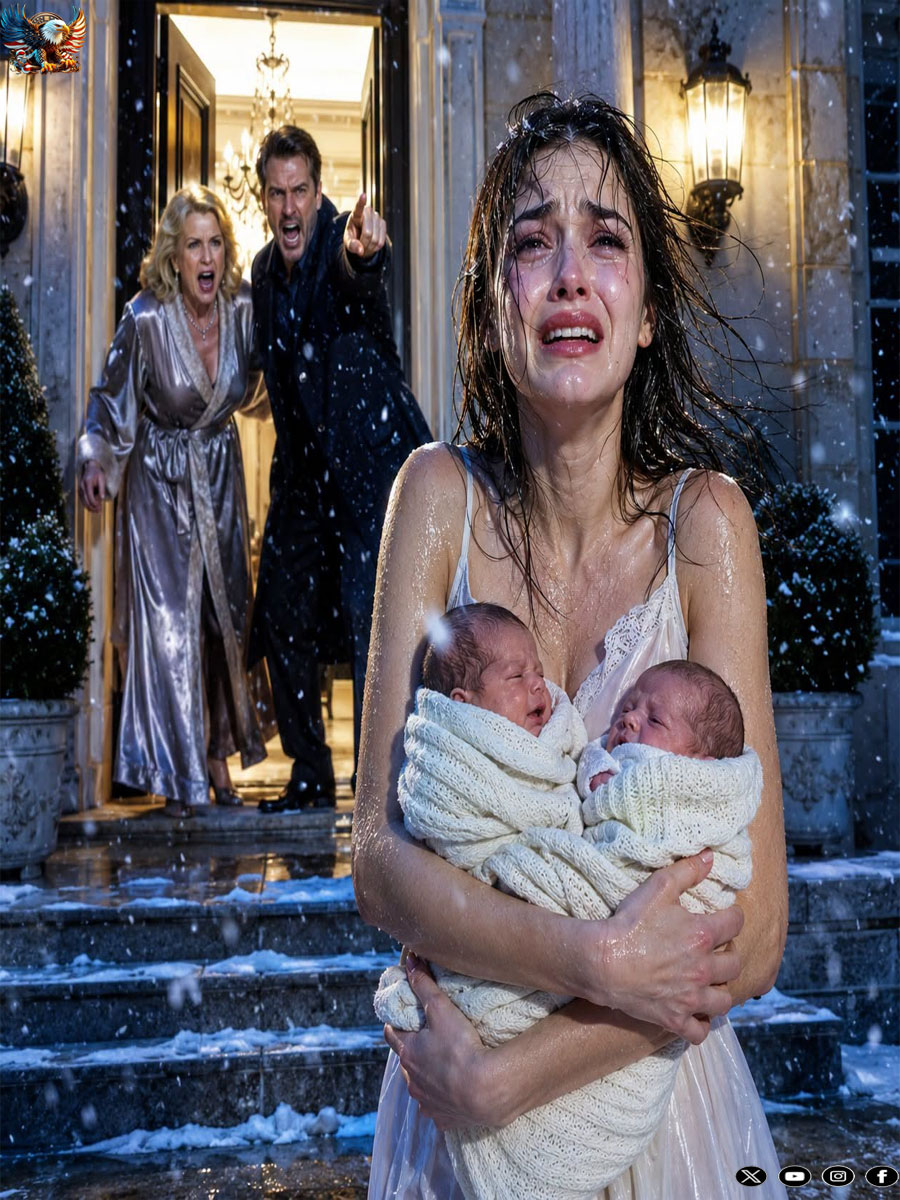 They threw me out into the winter night with my babies, thinking I was just a struggling freelance designer they could easily walk all over. My husband laughed, saying I’d be left with nothing. He didn’t know my true net worth was eight billion dollars. At dawn, the ultimate trap he’d set was triggered…