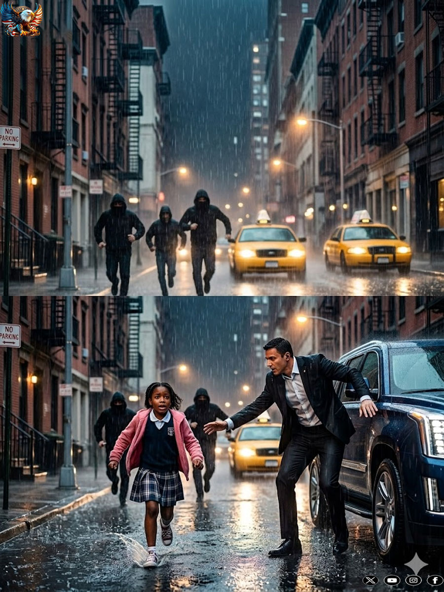 Billionaire Sees Black Girl Running from Kidnappers at Night, What He Does Next Sh0cks Everyone