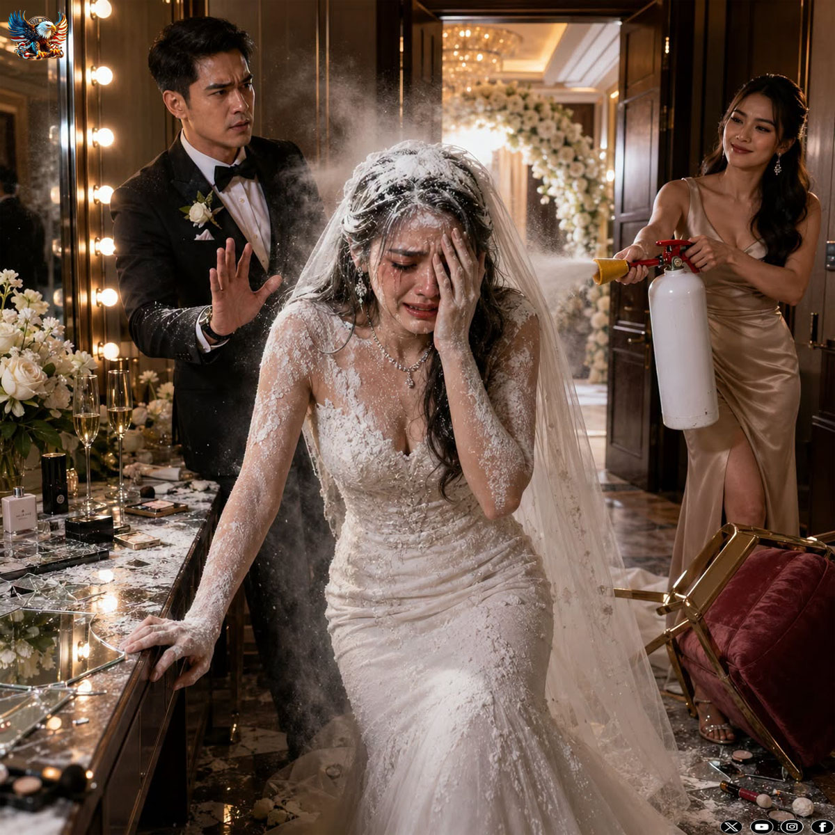 On My Wedding Day, The Groom’s Best Friend Thrown Me With A Fire Extinguisher—But When He Called It “Just a Joke,” My One Decision Brought Them All Down