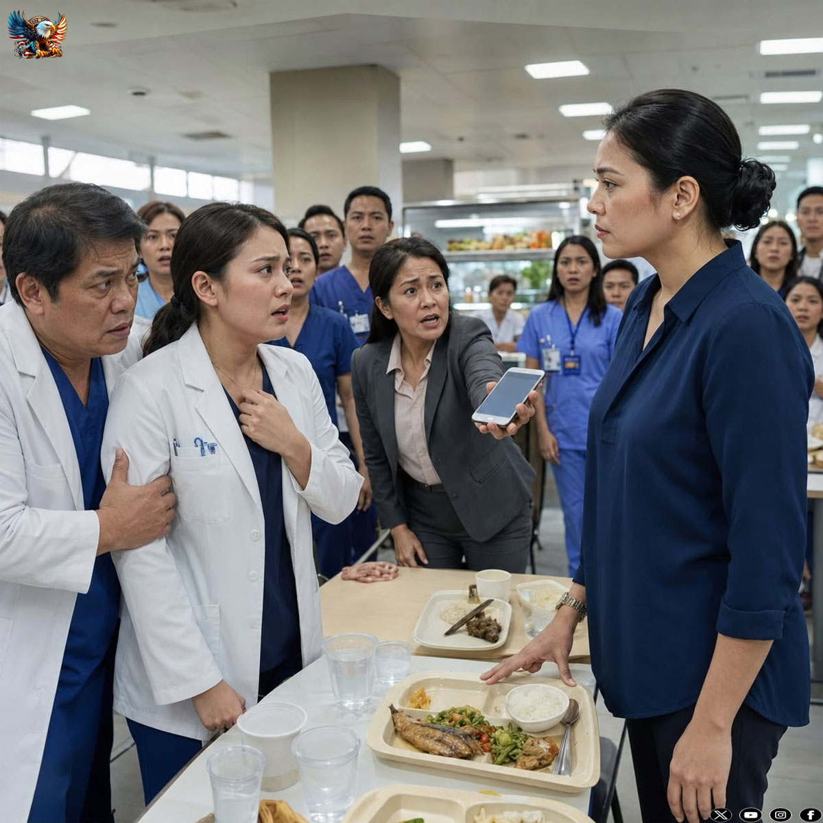 The Resident Doctor Thought I Was Just Another Relative Crowding the Canteen, Until My Wife Arrived and Tremblingly Said: “He’s the New Director of Our Hospital”