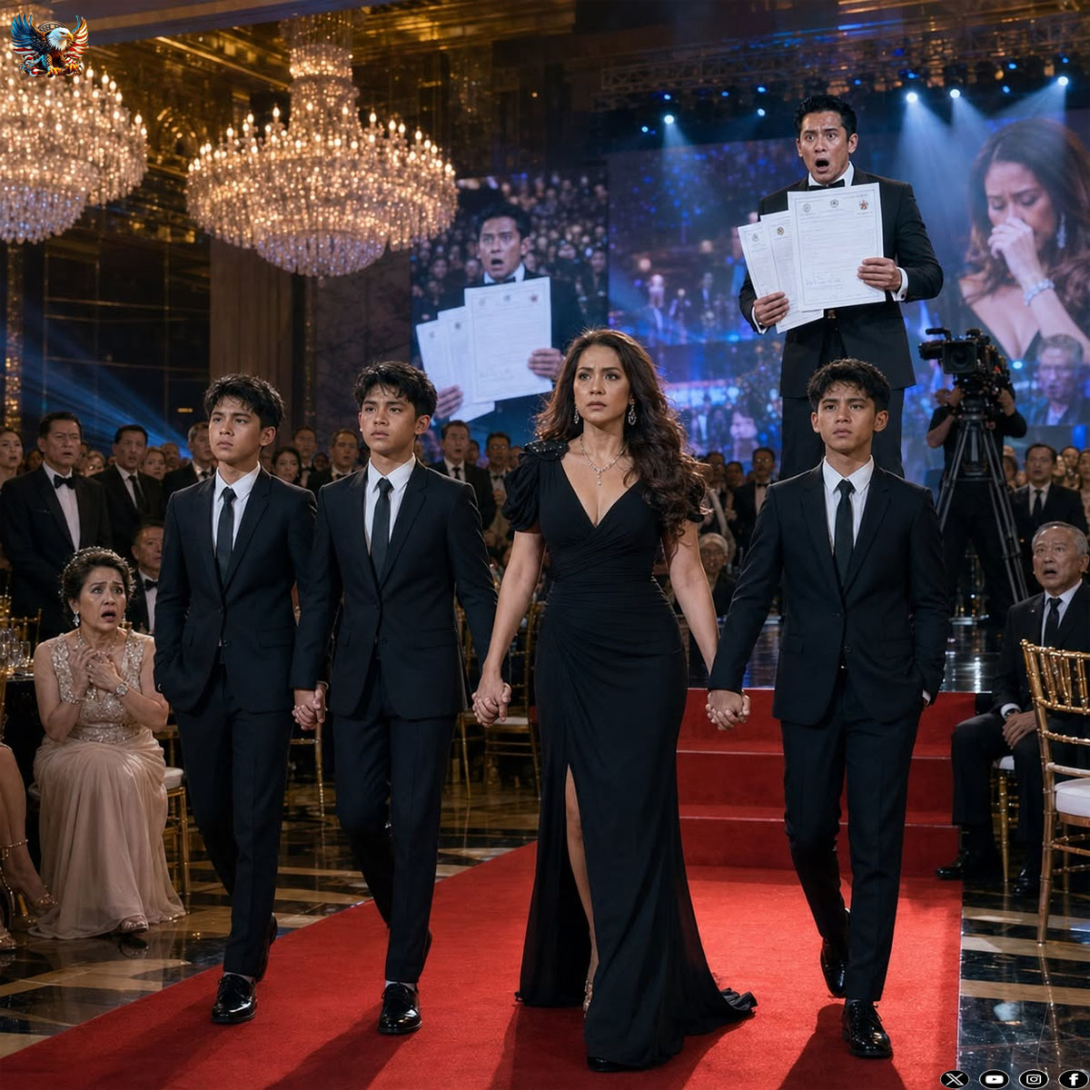 I Hiding My Triplets for Fourteen Years—Until I Brought Them to My Billionaire Ex-Husband’s Charity Gala and Stopped Him from Giving Their Inheritance to Someone Else