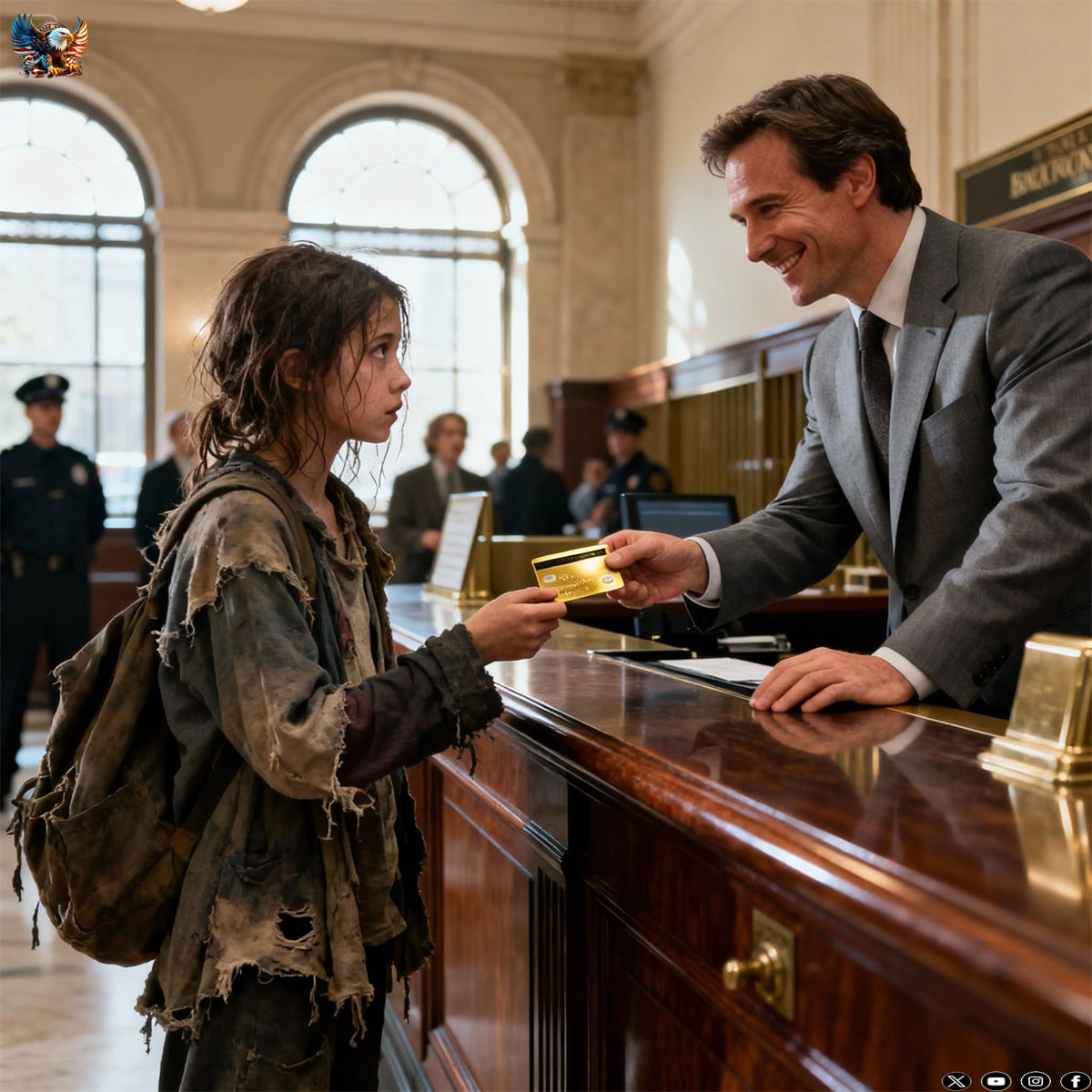 “I just want to check my balance,” she said. The m…