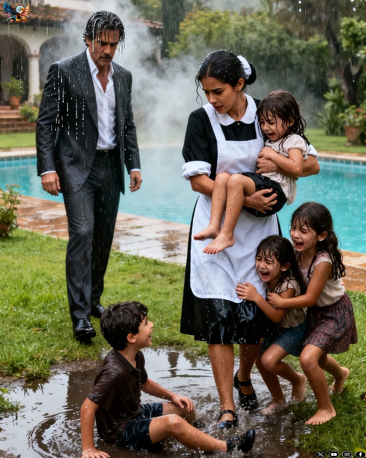MILLIONAIRE SHOWS UP EARLY TO HIS COUNTRY ESTATE… …