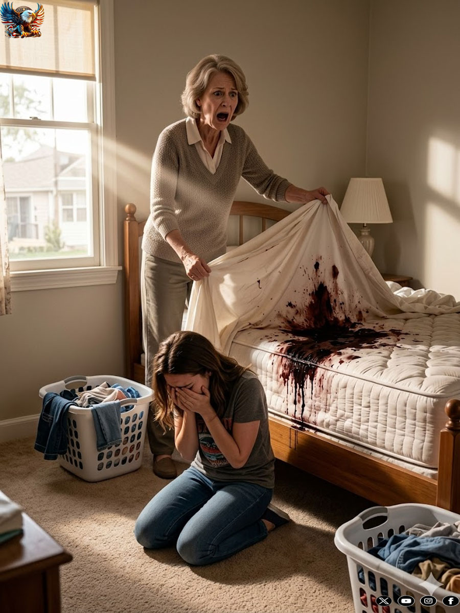 The young bride changed the sheets every day — until her mother-in-law lifted the blanket and saw the blood underneath…