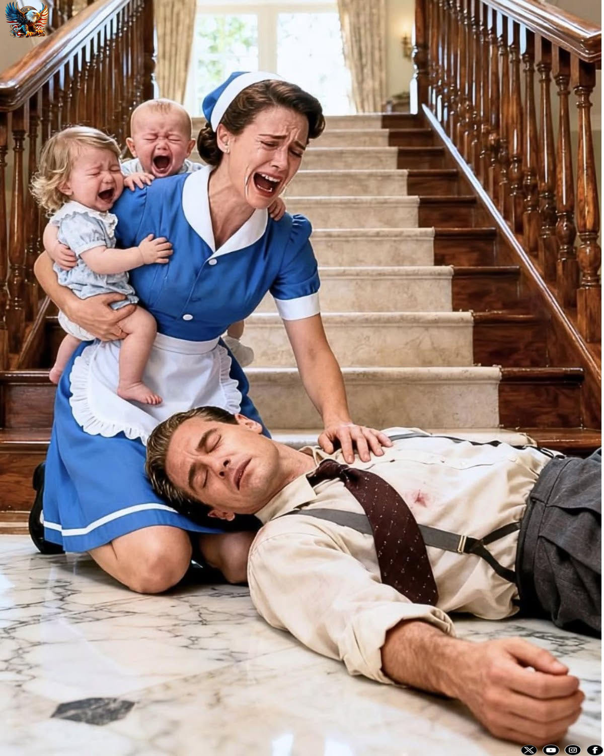 HE FAKED UNCONSCIOUS AFTER THE FALL… THEN THE NANN…