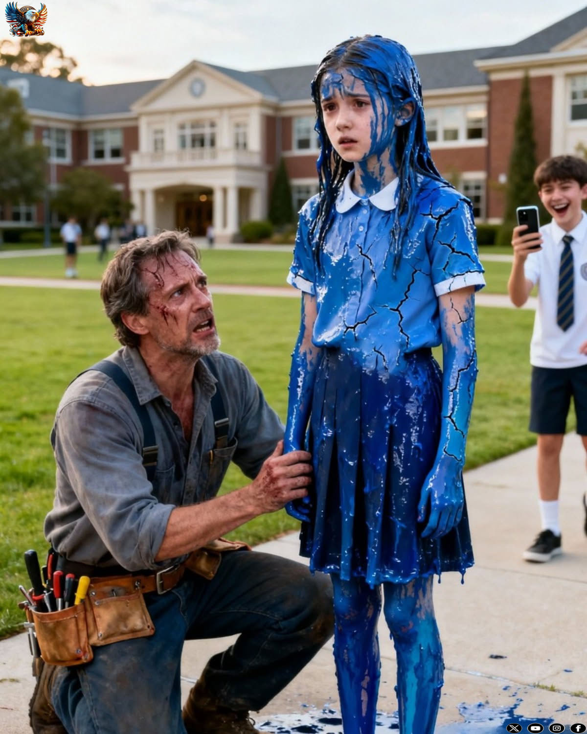 THEY DUMPED PAINT ON YOUR DAUGHTER AND CALLED IT A JOKE. THE SCHOOL TOLD YOU TO STAY QUIET… UNTIL THEY LEARNED WHO HER FATHER REALLY WAS.