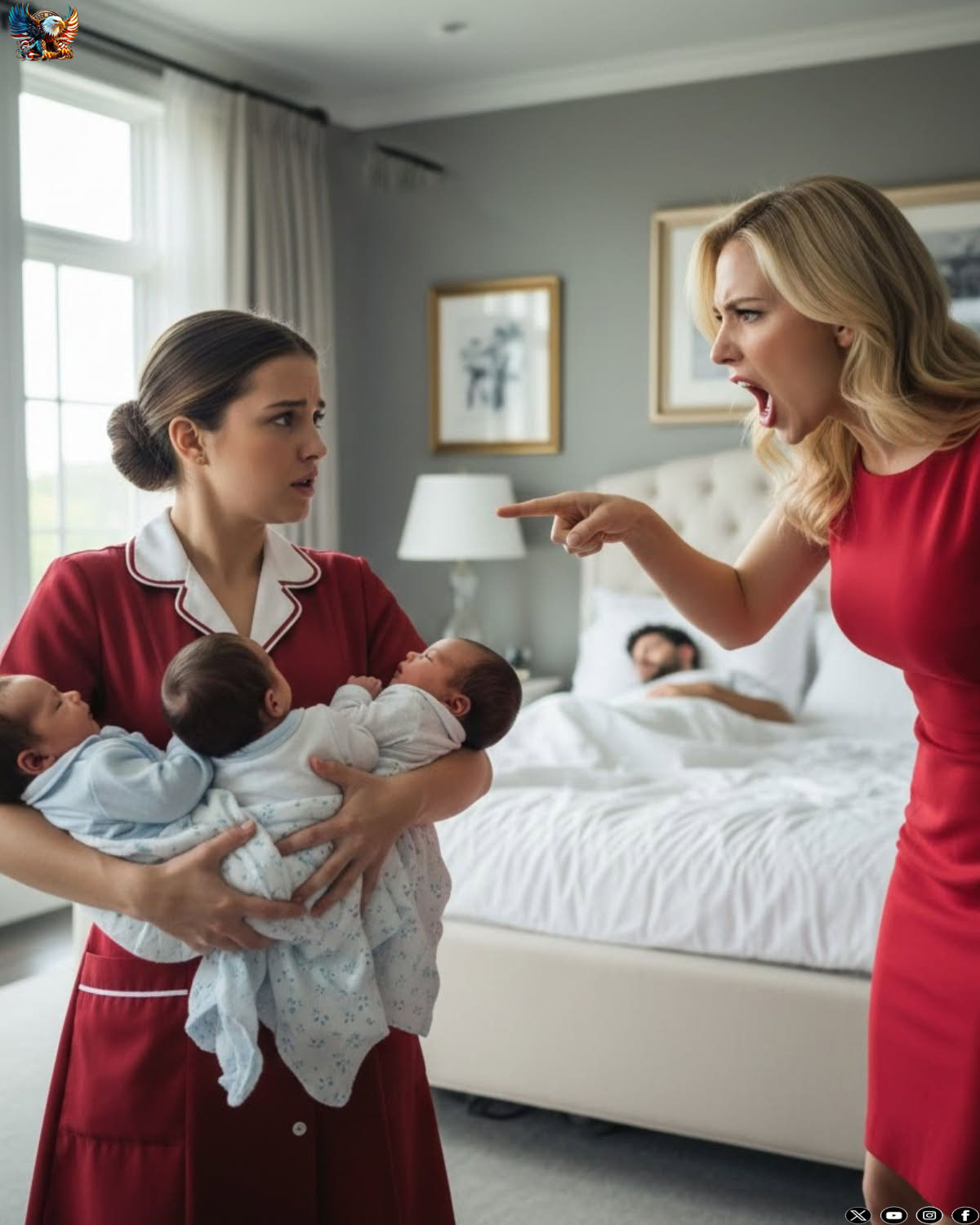 THE WIDOWED BILLIONAIRE PRETENDED TO SLEEP… AND CAUGHT HIS FIANCÉ TURNING HIS TRIPLETS INTO A PAYCHECK