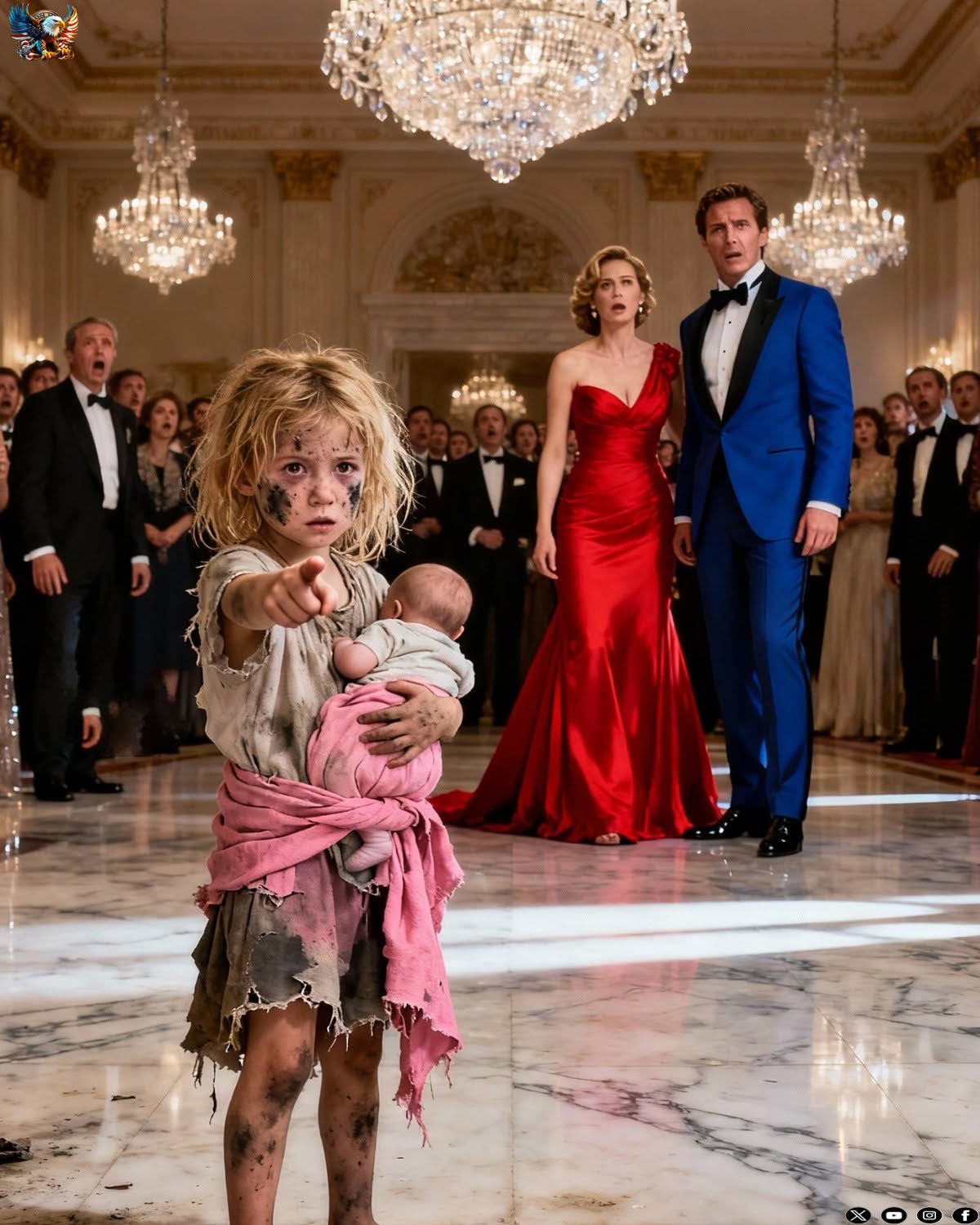 THE BABY FROM THE DUMP: YOU CRASH HIS BILLIONAIRE ENGAGEMENT PARTY AND EXPOSE THE BRIDE