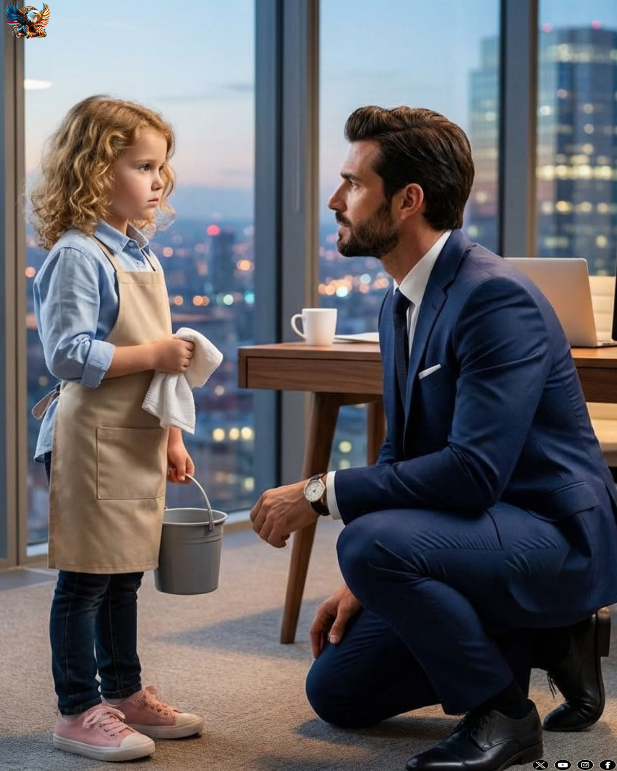 A 5-YEAR-OLD JANITOR WALKED INTO YOUR CEO OFFICE… AND ONE SPILLED GLASS EXPOSED A CORPORATE MONSTER