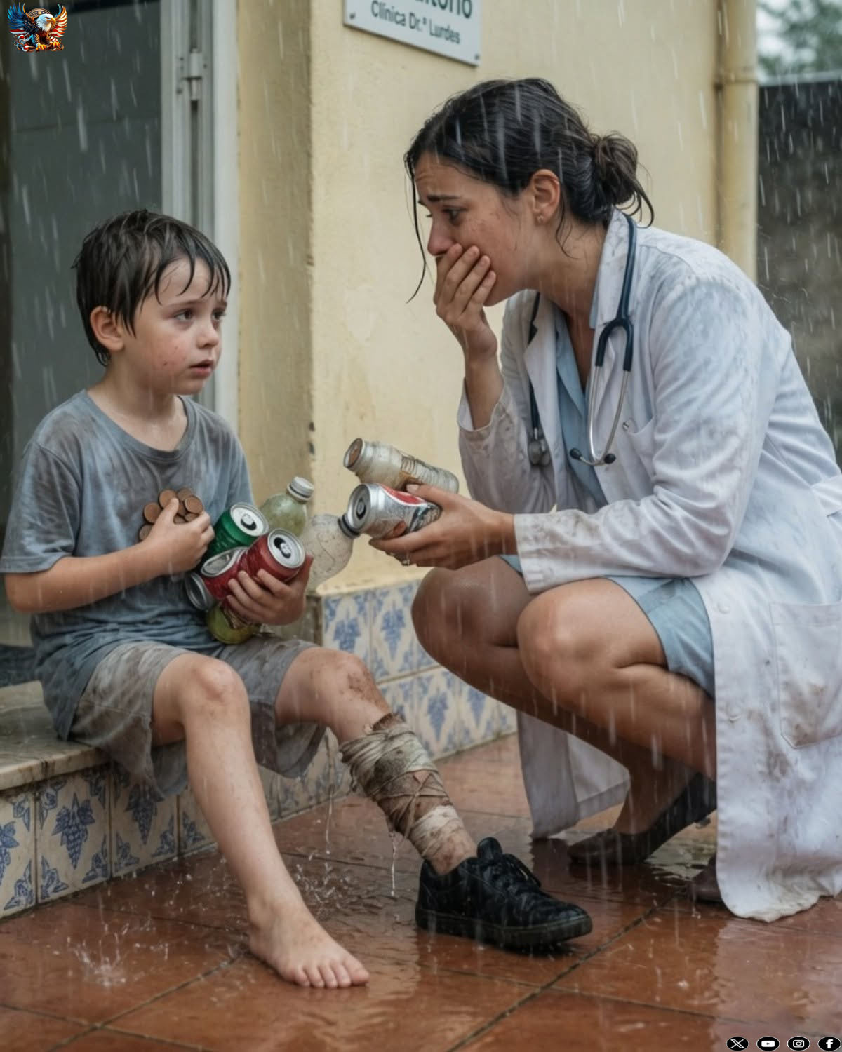 A Little Boy Came With Twelve Dollars and Empty Bottles to Fix His Broken Leg… Then the Doctor Realized He Was the Son Stolen From Her Five Years Ago