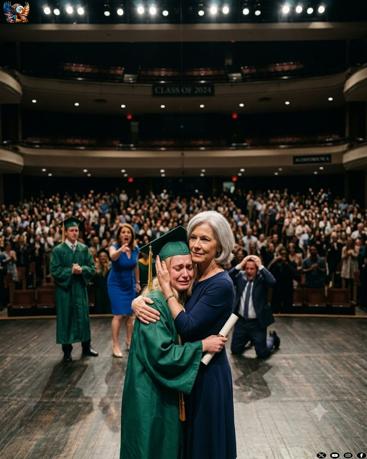 During my graduation ceremony, my father struck me across the face and my cap hit the ground. “You’re a disgrace,” he hissed, while my mother called me a failure in front of everyone. I didn’t cry. I picked up my diploma, faced the crowd, and said, “Perfect. I’ve been waiting for this moment.” What I said next made their expressions change instantly…