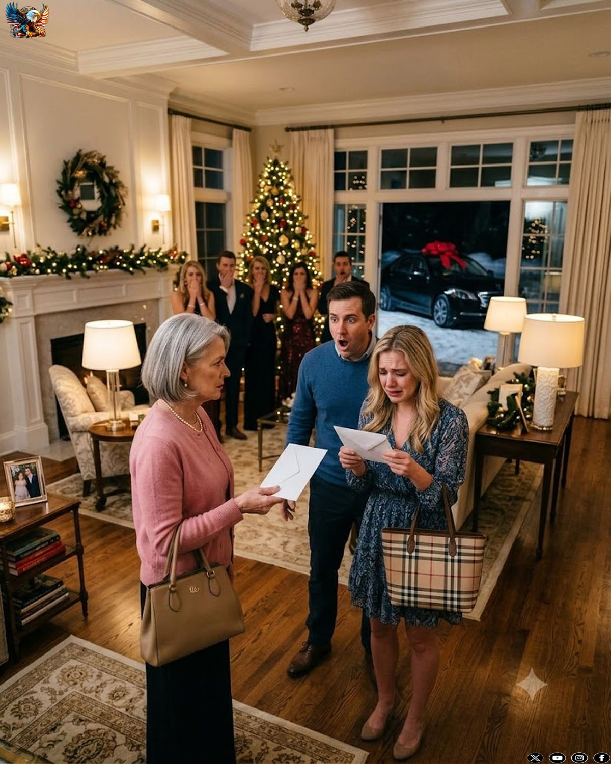 At Christmas, I gave my son a brand-new car and his wife a designer purse, thinking love still mattered. Then he smiled and said his wife wanted to “teach me a lesson,” so they had no gift for me.