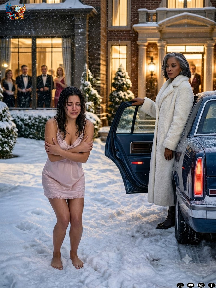 It was -10°C on Christmas Eve. My dad locked me out in the snow for “talking back to him at dinner.” I watched them open presents through the window. An hour later, a black limo pulled up…