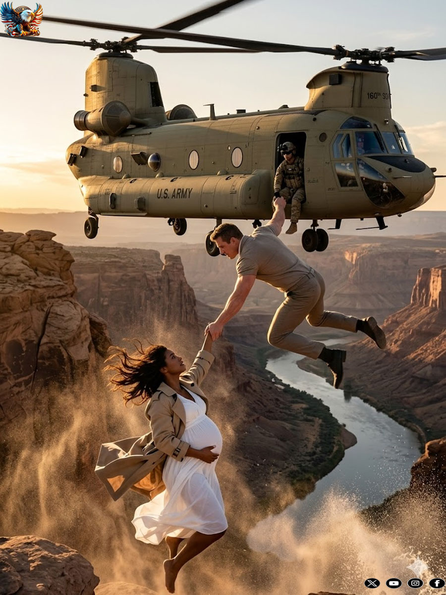 The husband pushes his pregnant, billionaire wife from a helicopter to claim the inheritance