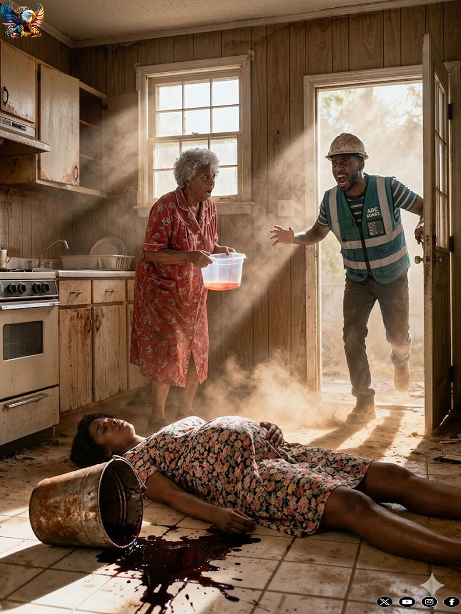 I was eight months pregnant and I was having trouble cleaning the house when, by accident, I brushed against my mother-in-law.
