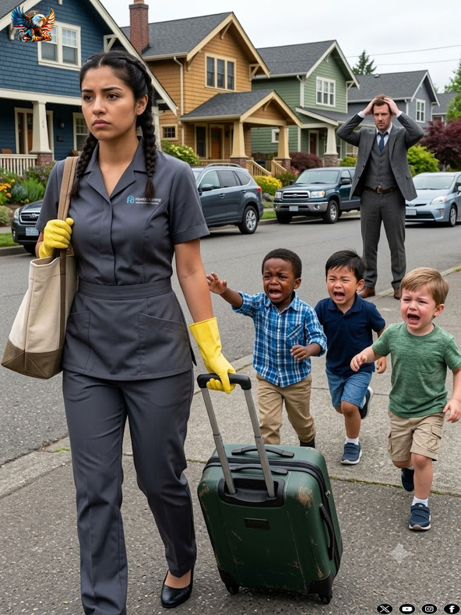 The Millionaire Fired Her as a “Thief,” Never Knowing She Was the Only Shield Protecting His Children…What the Triplets Screamed in the Street Froze His Blood—and Changed His Life Forever