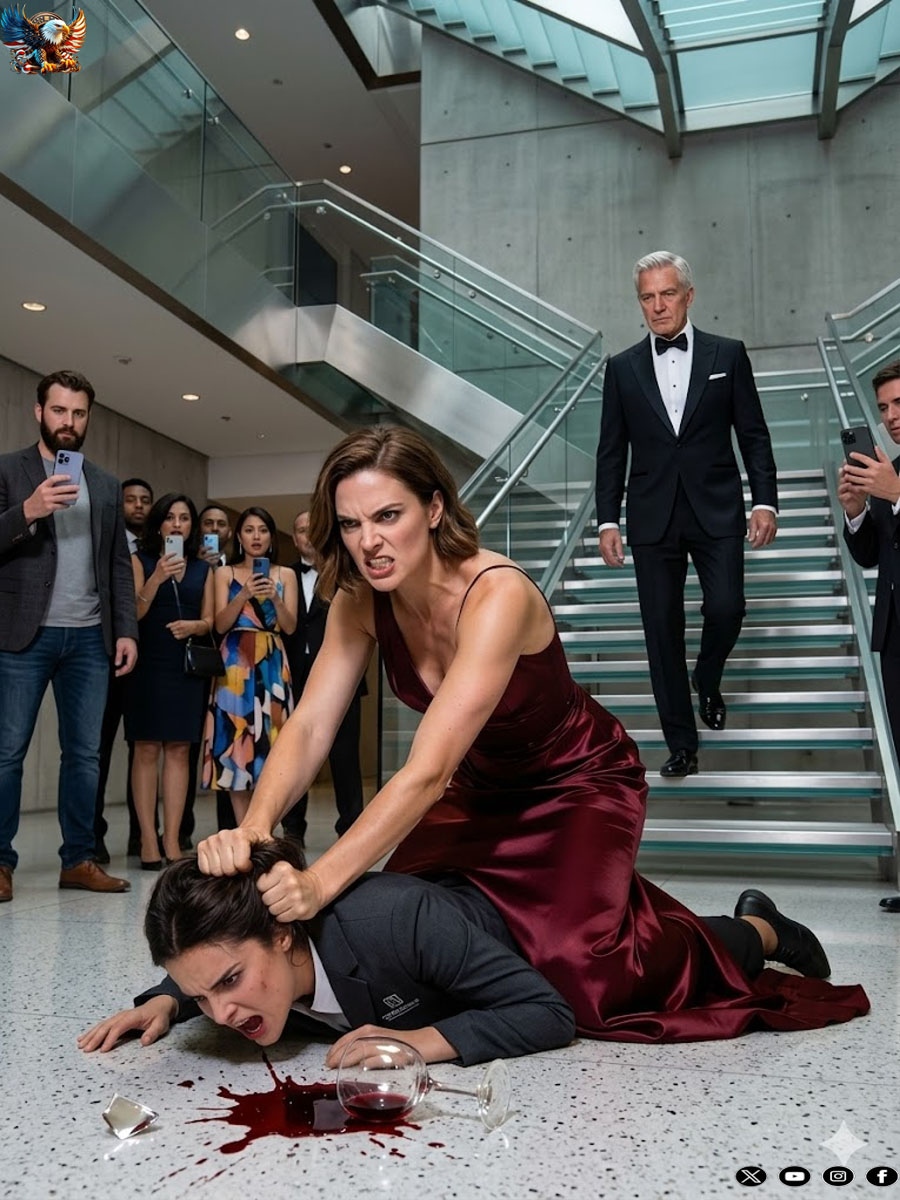 She dragged a young employee by the hair and humiliated her in the middle of a party for allegedly seducing her billionaire husband, but the man’s cold response was what completely shattered her world.
