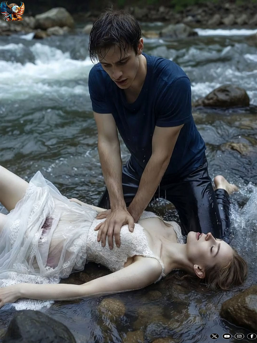 After I jumped into the river in my wedding dress, a surgeon pulled me out of the water and fought to save my life.