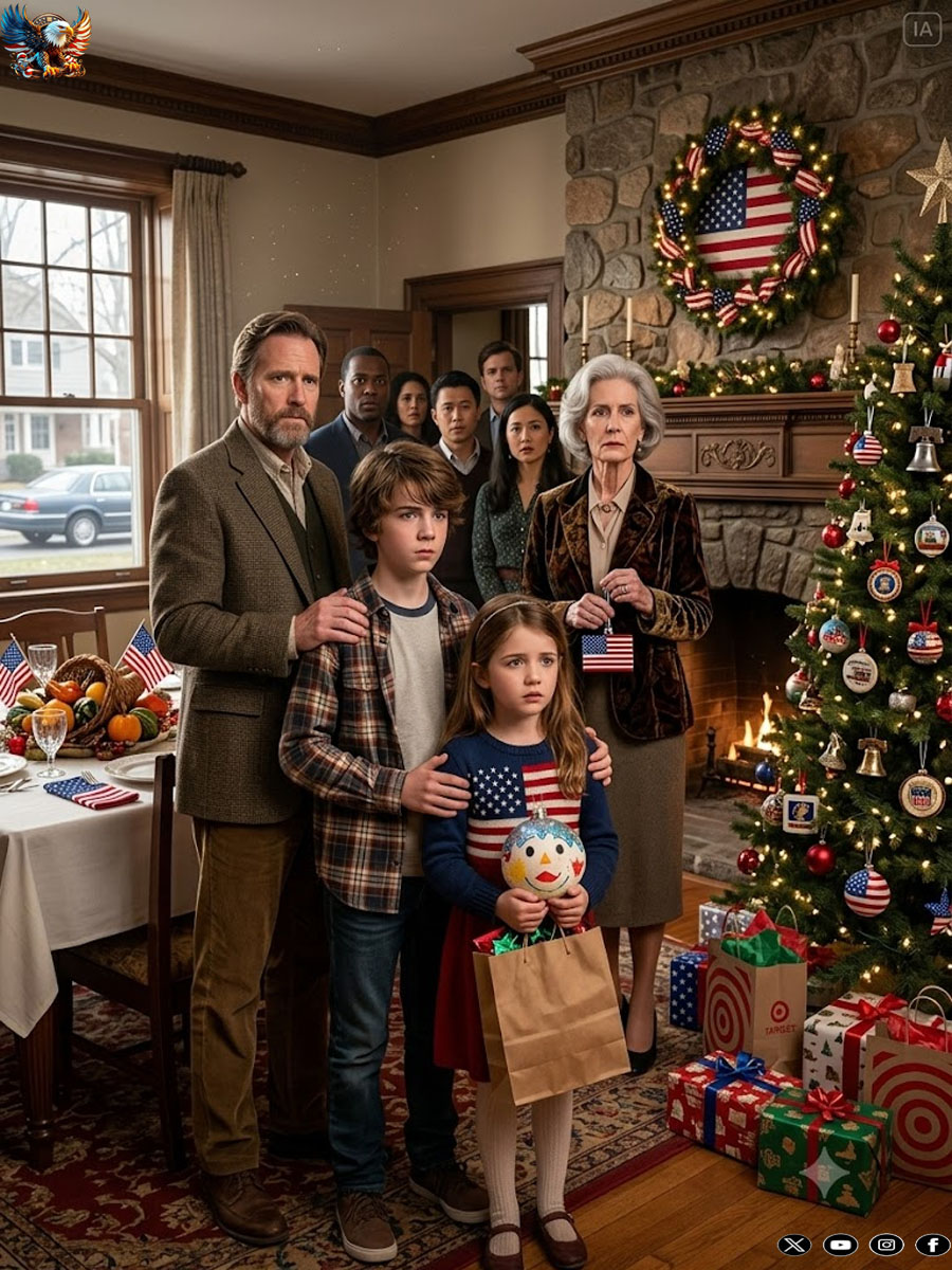 At Christmas, my mother-in-law looked at my six-year-old and said, “Children from mommy’s cheating don’t get to call me Grandma,” after rejecting the gift my daughter made with so much pride—then my son stood up and said something that froze the entire room…
