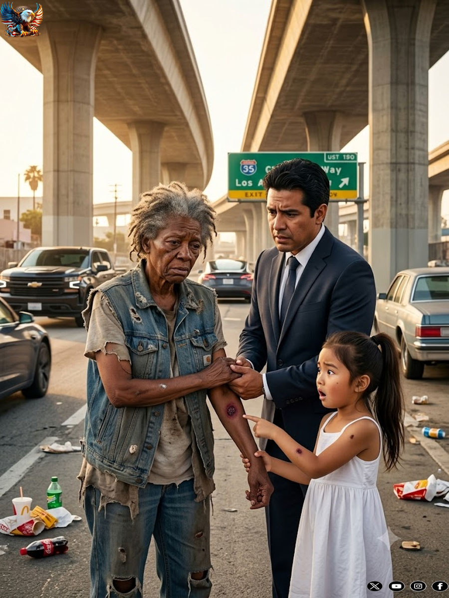 Everyone ignored the old beggar woman… until a billionaire’s daughter said: —Dad… she has the same birthmark as you.