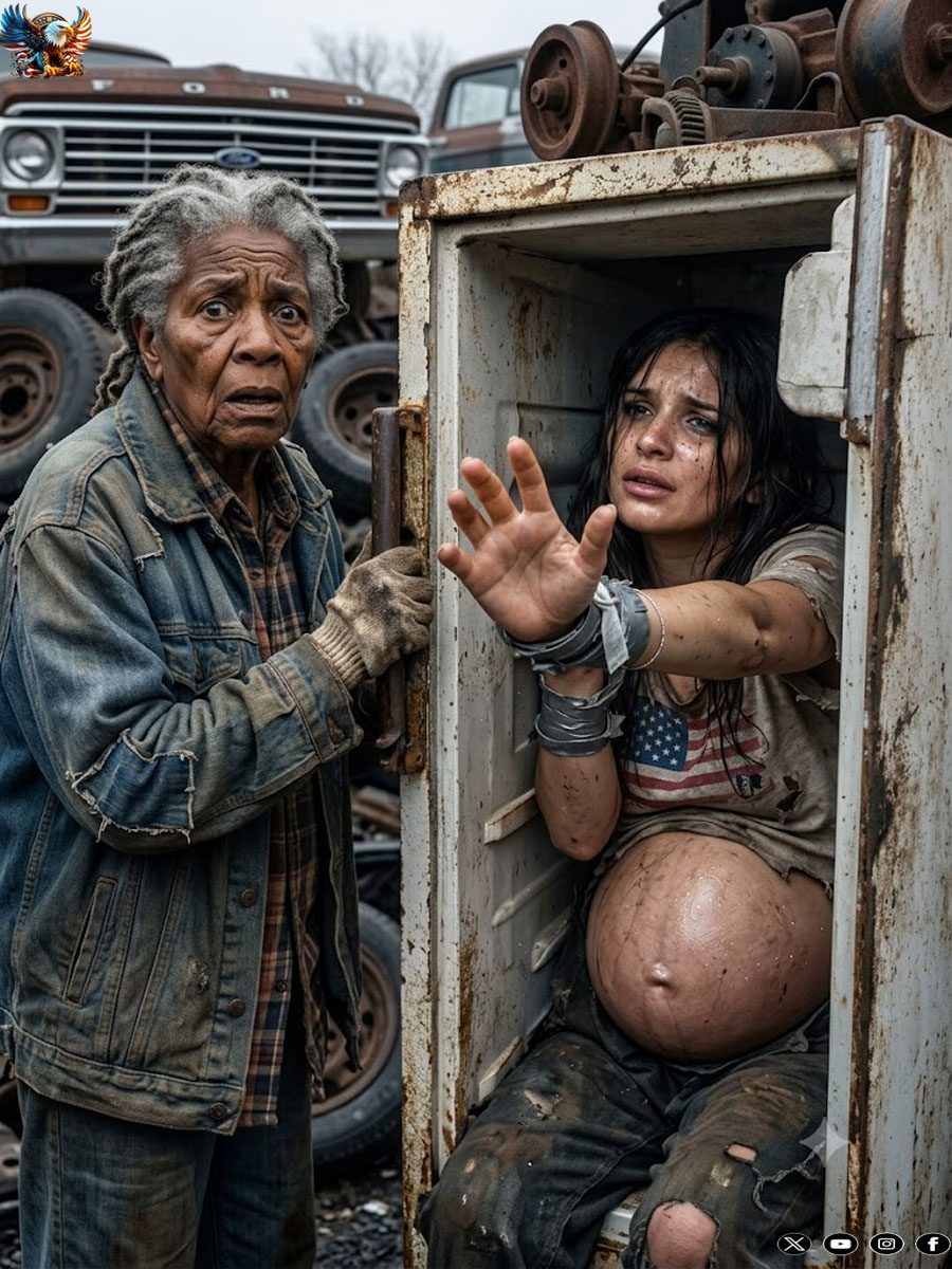 A woman who made a living collecting scrap metal stumbled upon a shocking sight—inside an abandoned refrigerator lay a pregnant woman, barely conscious. Without hesitation, she took her in, never imagining how deeply their lives would become intertwined. For ten days, something quietly unfolded behind closed doors… until an unexpected turn changed everything—and revealed a truth no one saw coming.