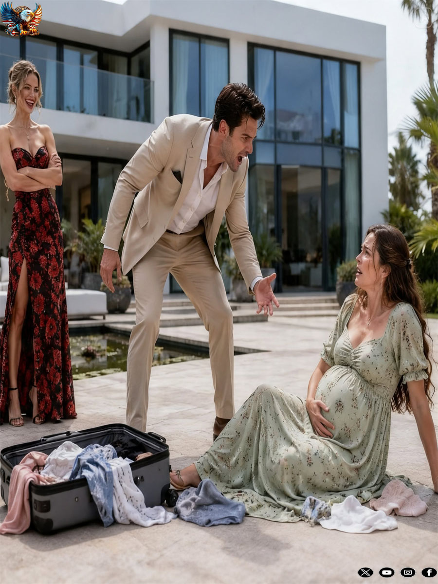 HE THREW HIS EIGHT-MONTH-PREGNANT WIFE INTO THE STORM AND CALLED HER TRASH, BUT THREE DAYS LATER SHE WALKED INTO HIS BOARDROOM AS THE NEW OWNER OF HIS COMPANY
