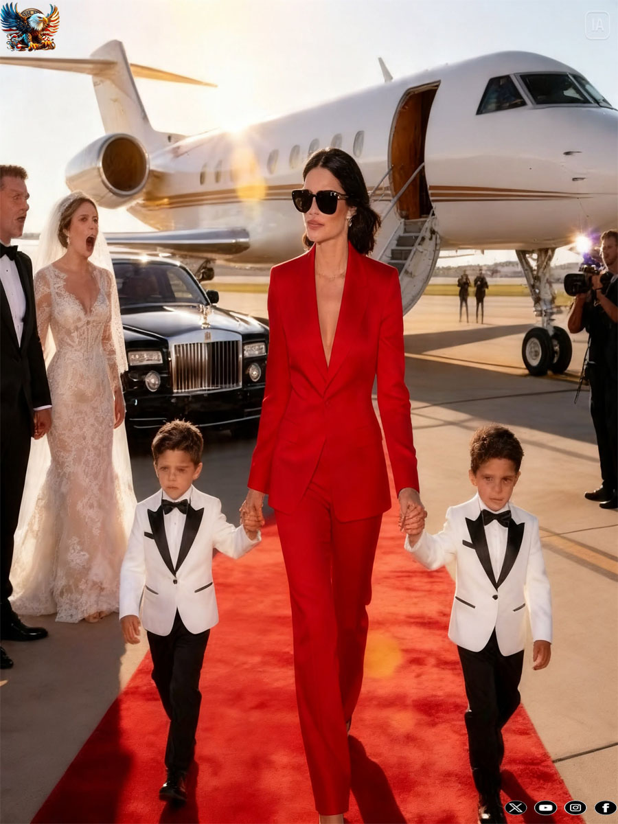 Ex-Husband Invited His “Poor” Ex-Wife to His Wedding — She Landed in a Billionaire’s Jet With His Twins and Said Three Words That Left Him Ashamed