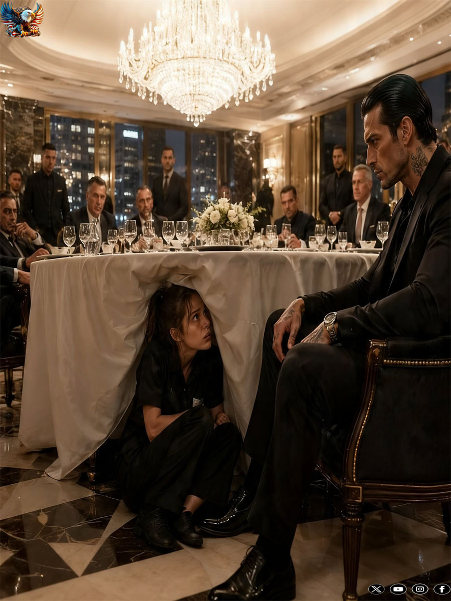 THE MAFIA BOSS FOUND ME HIDING UNDER HIS TABLE—THEN HE REFUSED TO LET ME LEAVE