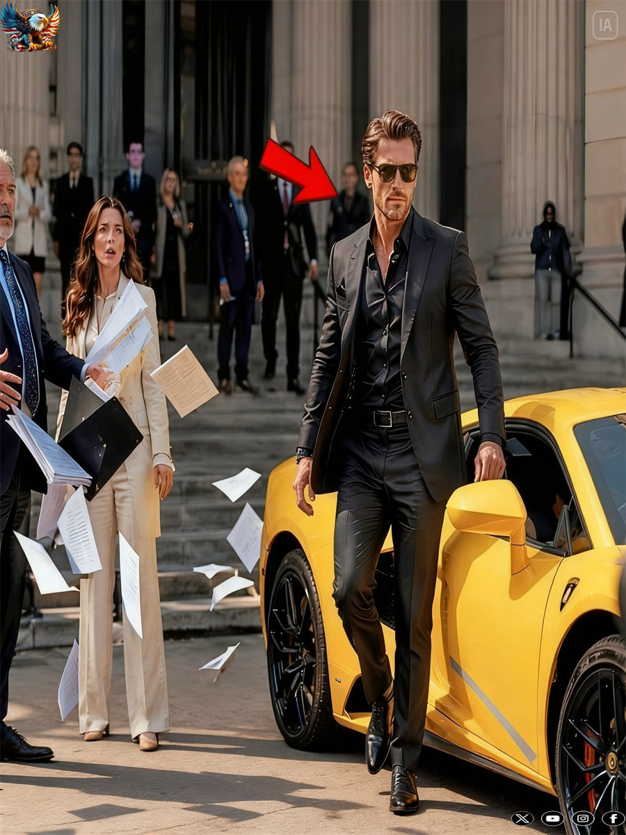 THEY THOUGHT THE SINGLE DAD HAD NOTHING—UNTIL HE PULLED UP TO COURT IN A LAMBORGHINI