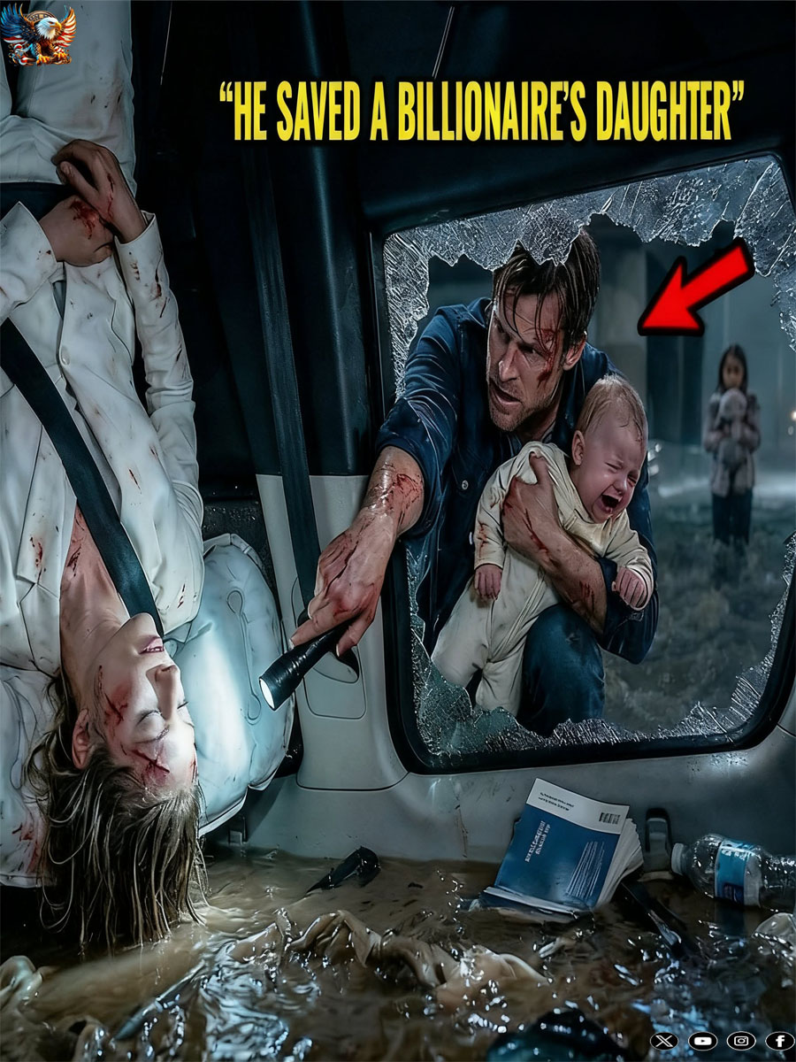 Single Dad Pulled A Baby From A Flooded SUV And Exposed A Secret-Quieen