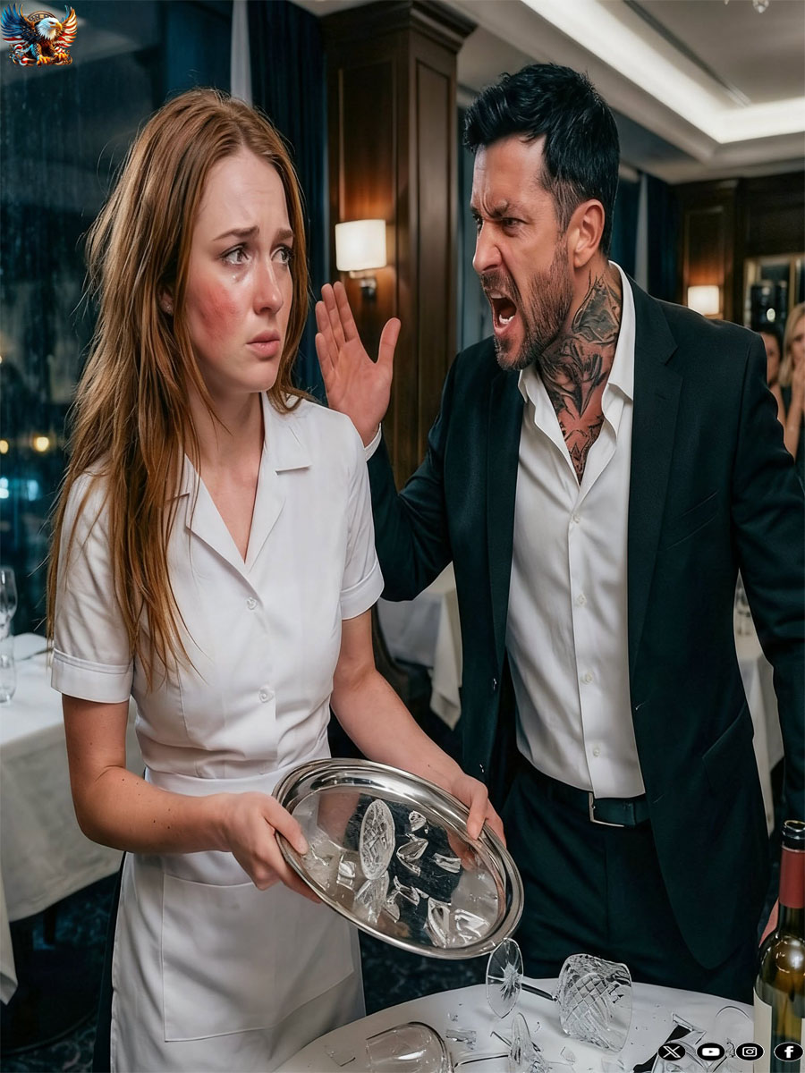 THE MAFIA BOSS SLAPPED A SHY WAITRESS OVER A STOLEN WATCH — THEN SHE CALLED HER FATHER AND HE REALIZED HE HAD HIT THE WRONG GIRL