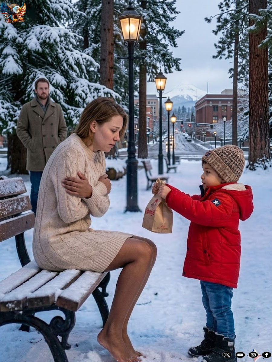 A Little Girl Offered Her Cookies in the Freezing Winter and whispered, ‘You need a home… and I need a mom.’”