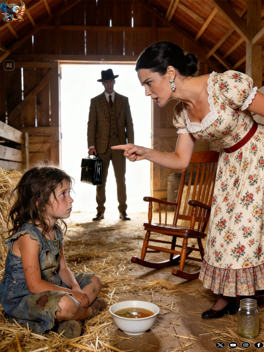 “I can never eat this again,” the little girl whispered through her tears. Suddenly, a millionaire walked in… and then…