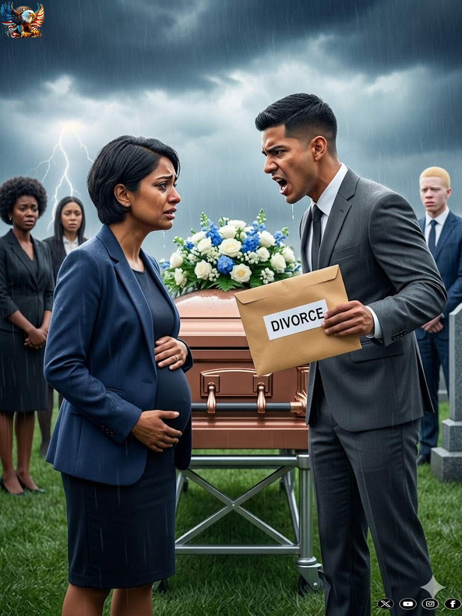 He Divorced His 7-Month Pregnant Wife at Her Father’s Funeral—Completely Unaware She Had Just Inherited $800 Million and Was About to Turn the Tables Forever
