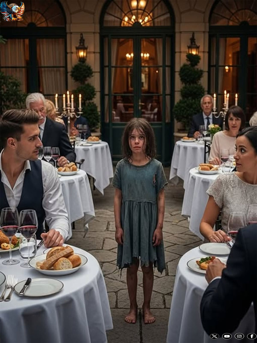 ‘Sir… can I eat with you?’ the homeless girl asked the millionaire — what he did next left everyone in tears and completely changed their lives.