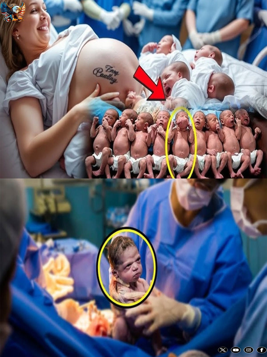 Mother Gives Birth to 10 Babies and Doctors Realize One of Them Isn’t a Baby! Biggest Shock!…