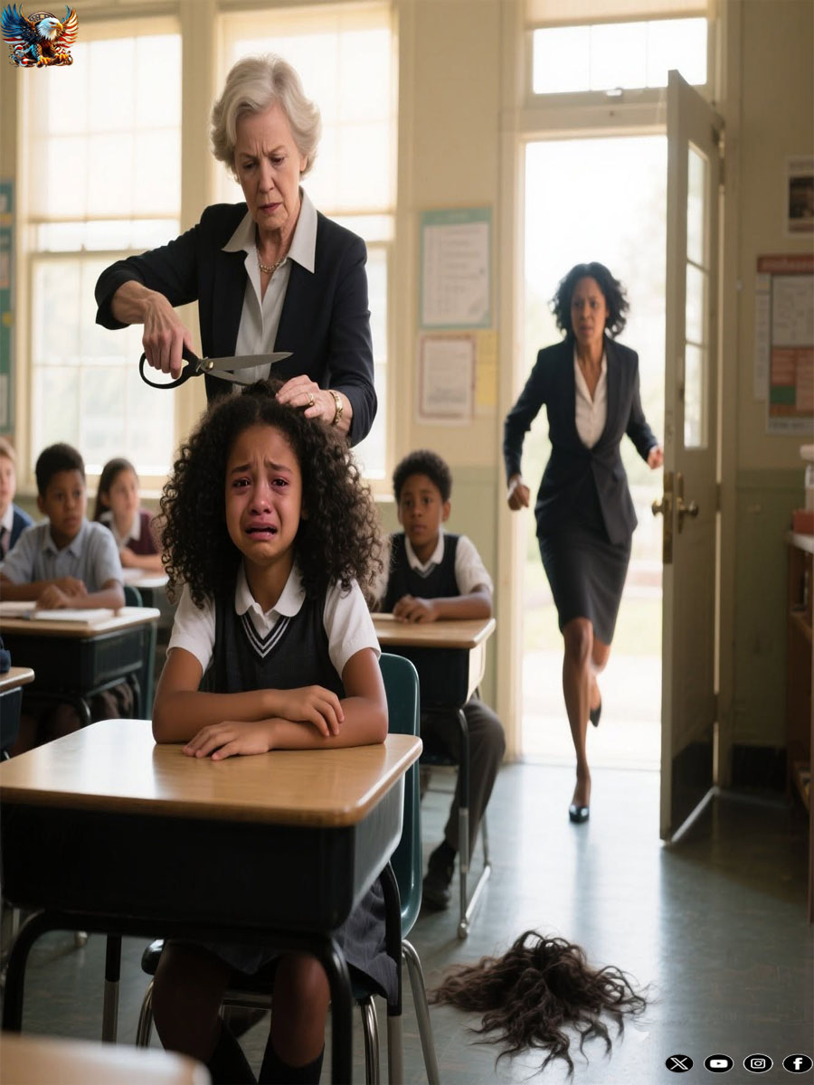 Racist Teacher Shaves Black Girl Student’s Head at School and Regrets It When Her CEO Mom Comes to School