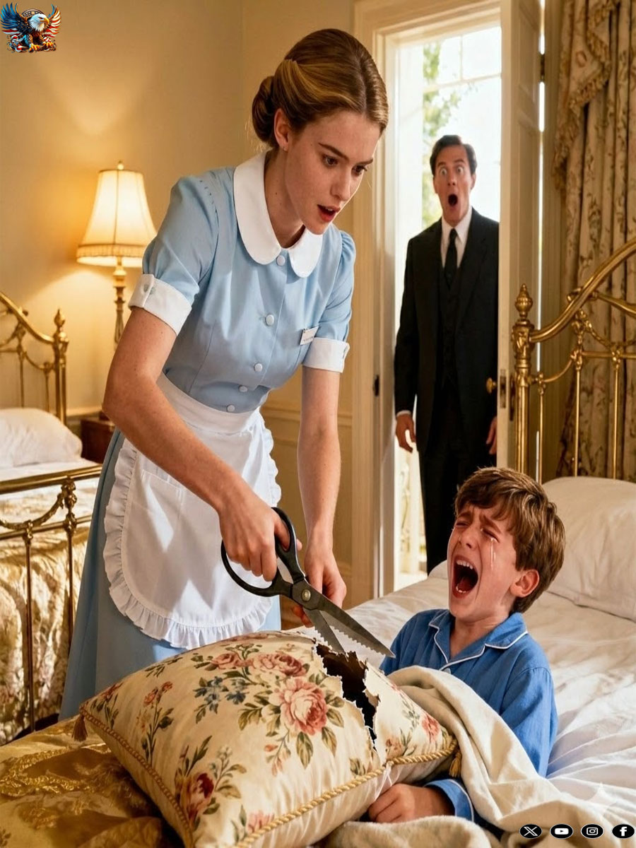 A millionaire’s son screamed in his sleep every night… until the nanny opened his pillow and discovered the shocking truth.
