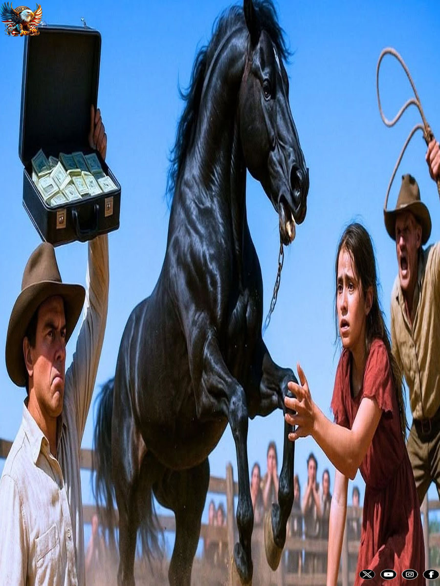 “TEN MILLION IF YOU RIDE MY WILD HORSE!” SAID THE RANCH OWNER TO THE ORPHAN GIRL…