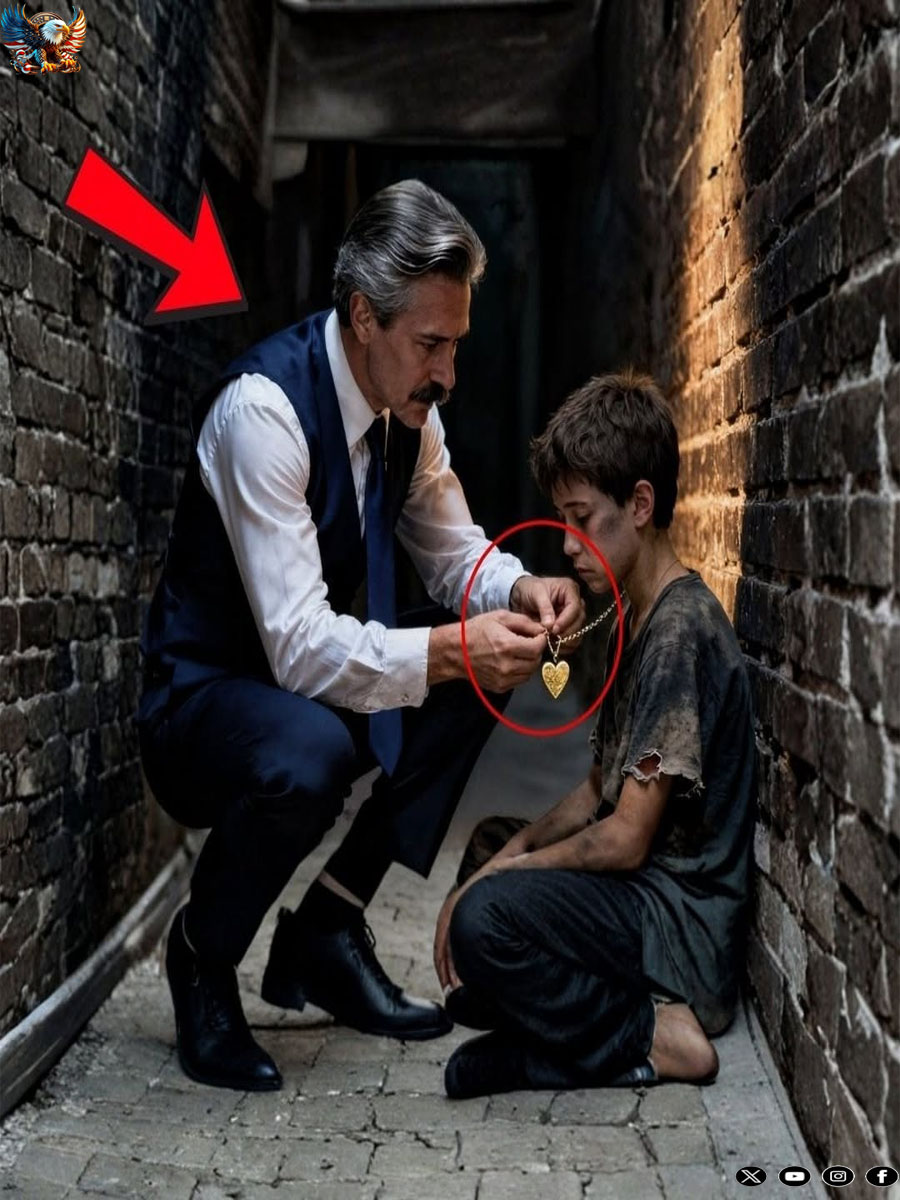 A Billionaire Was Passing by a Dark Alley on a Rainy Night — and Froze When He Saw a Little Boy Wearing His Missing Daughter’s Necklace