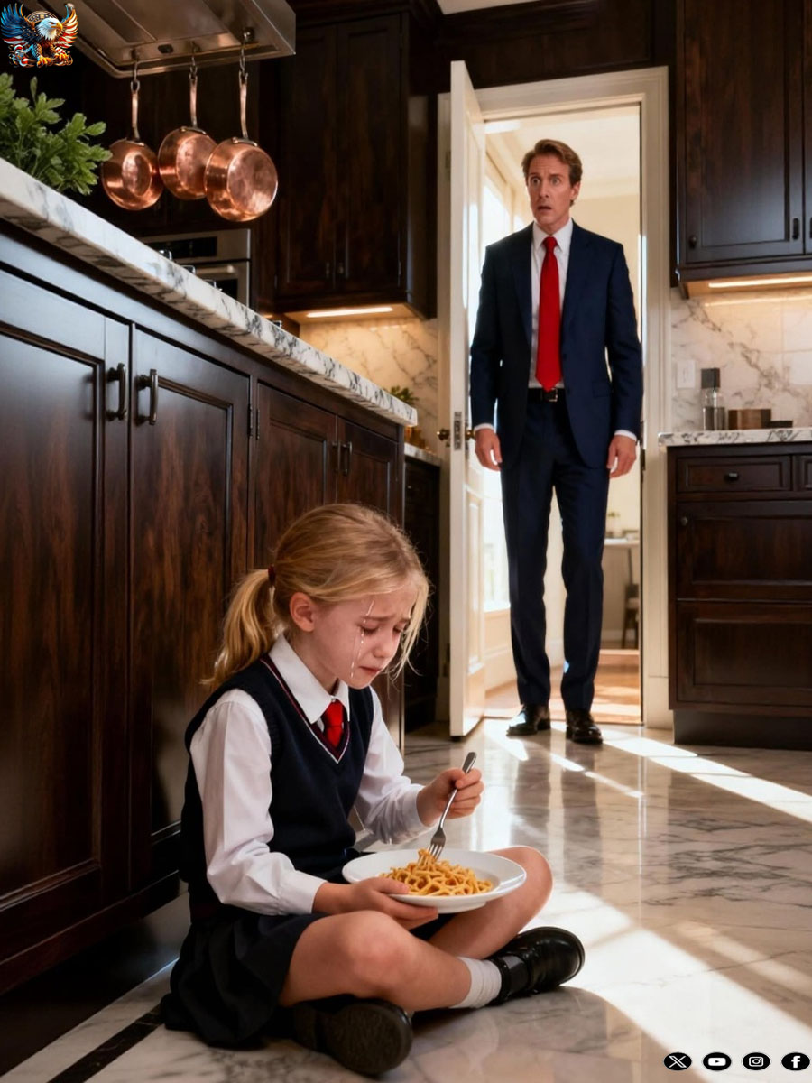 He Caught His Maid’s Daughter Eating Scraps From The Trash At Midnight—The Billionaire Was Ready To Fire Her, Until He Saw…