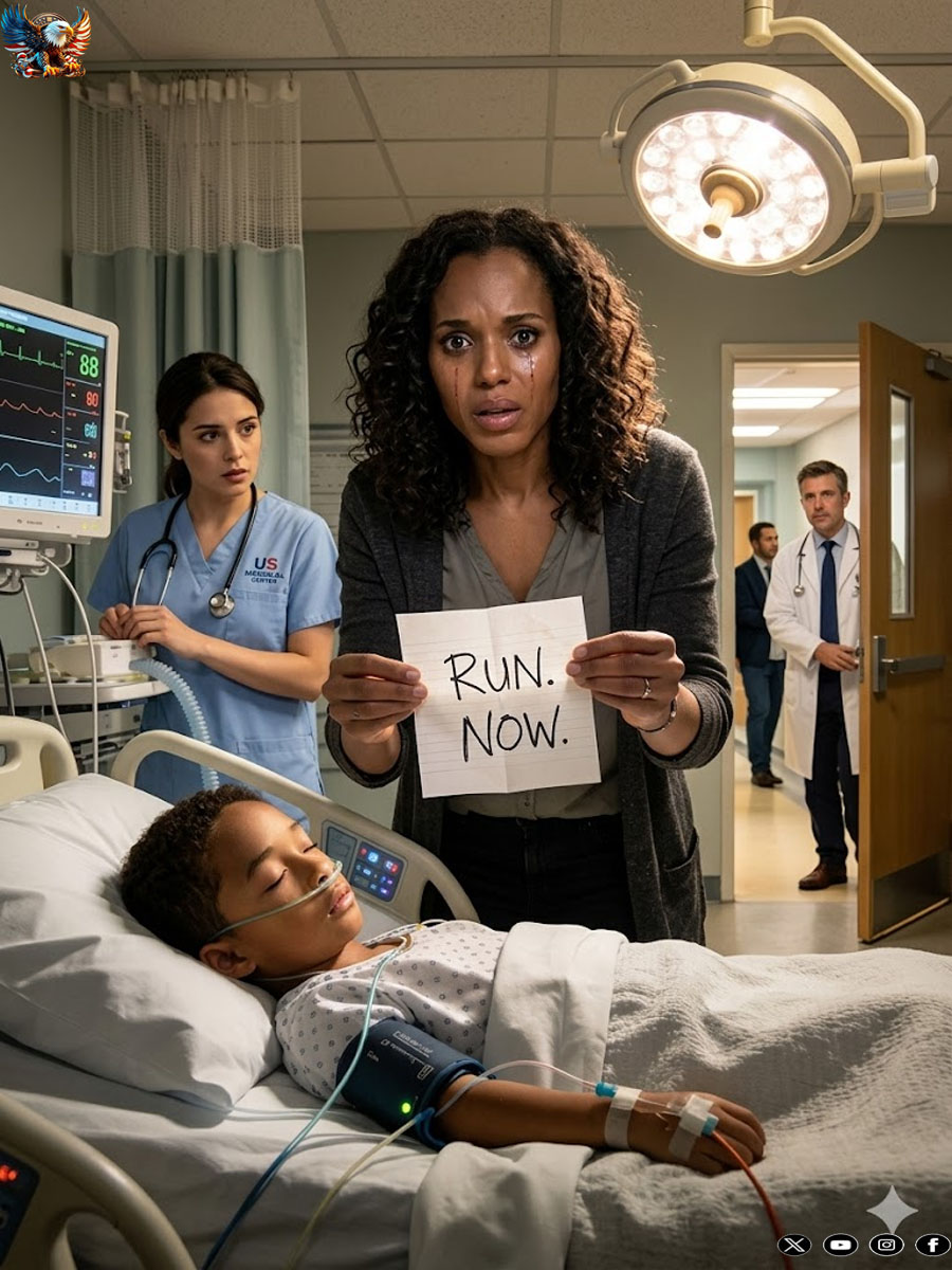 My six-year-old son was in the hospital, so I went to visit him. The doctor looked at me and said, “I’d like to speak with you alone.” As I started to leave the room, a young nurse quietly slipped a piece of paper into my hand. In shaky handwriting, it read: “Run. Now.”