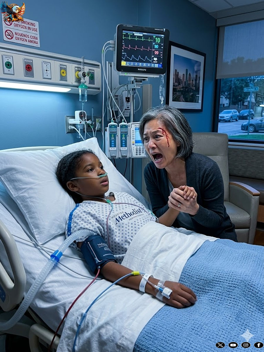 My ten-year-old daughter had been in a coma for four years after falling from the playground equipment. The doctors said there was no hope of recovery. But one day, she suddenly opened her eyes. Her whisper made my blood run cold: “Mom… I didn’t fall… someone pushed me…” Trembling, I immediately ran straight to the police station.