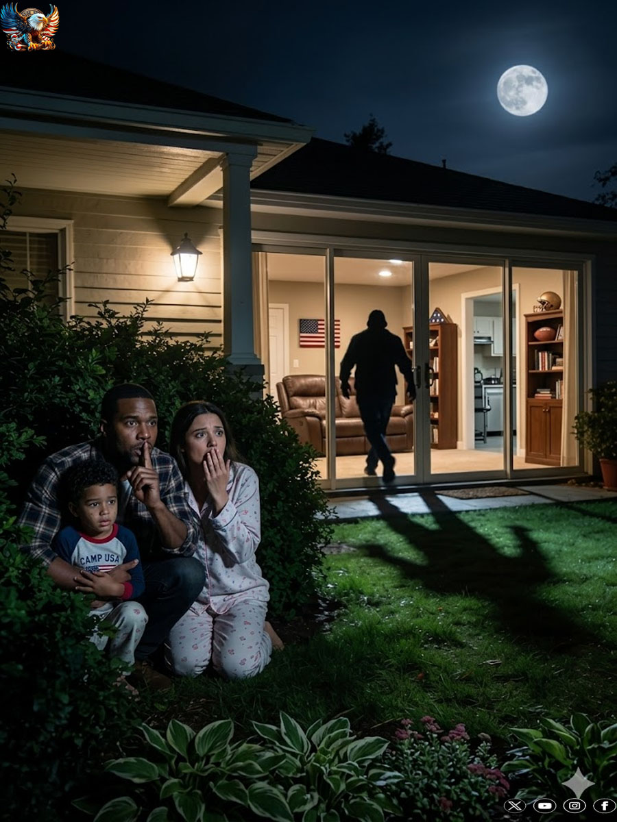 My husband jolted us awake in the middle of the night. “Get up! To the backyard, now!” “What happened?” Our five-year-old grabbed onto me, shaking. “Mommy, I’m scared…” “No time to explain!” he shouted, scooping up our daughter. We rushed outside in our pajamas and hid in the bushes. Then I looked toward the house, saw who had appeared there, and froze in horror…