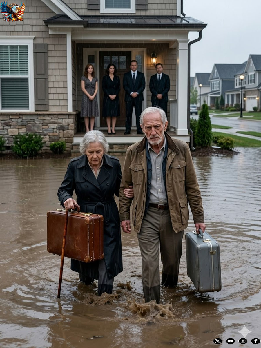 They threw them out into the rain… never knowing the old man they hum!liated held a secret that would destroy everything they stole